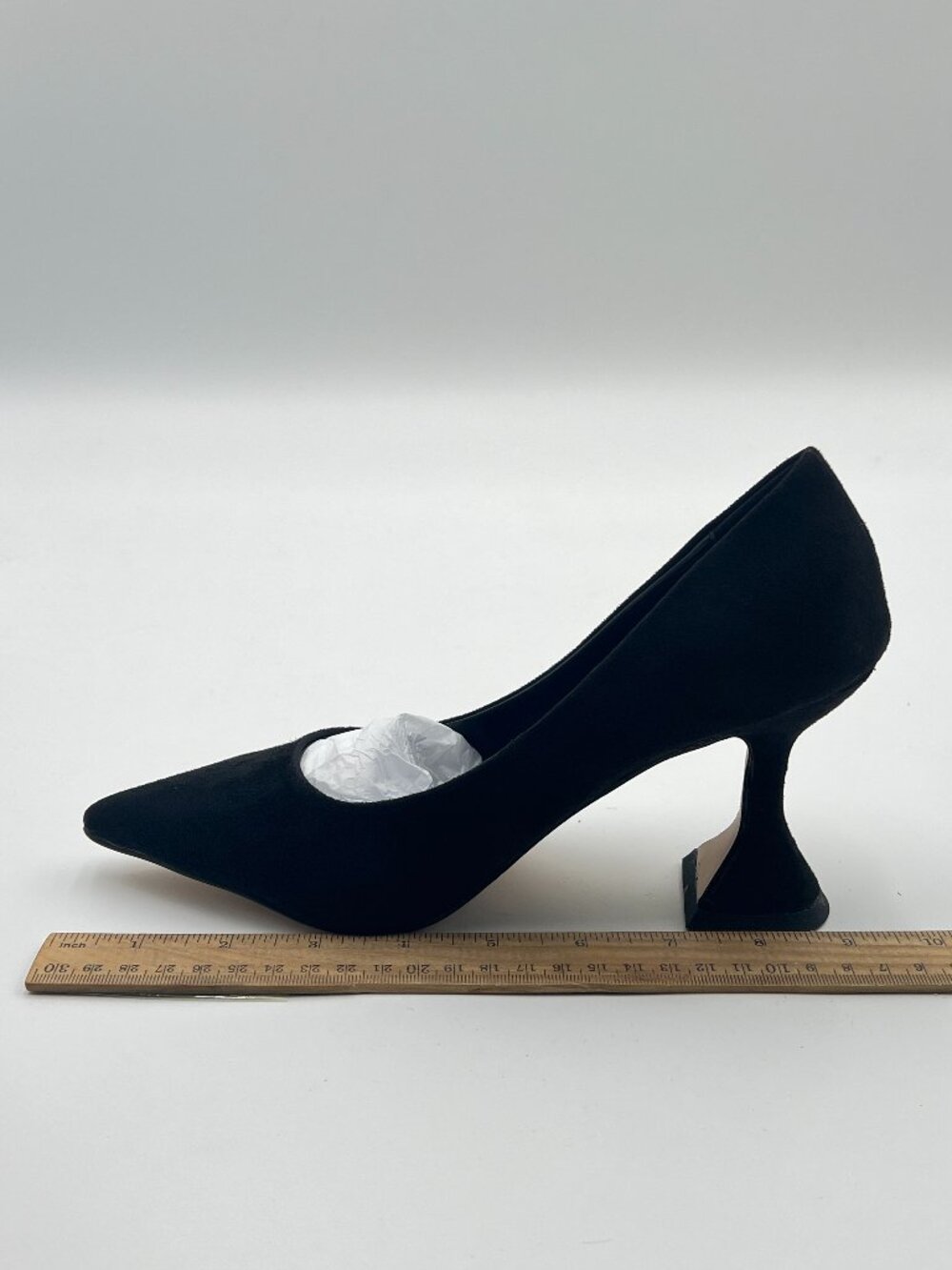 YDN Black Pointed Toe Slip on Pumps Special High Heel Shoe for Party Prom Lady